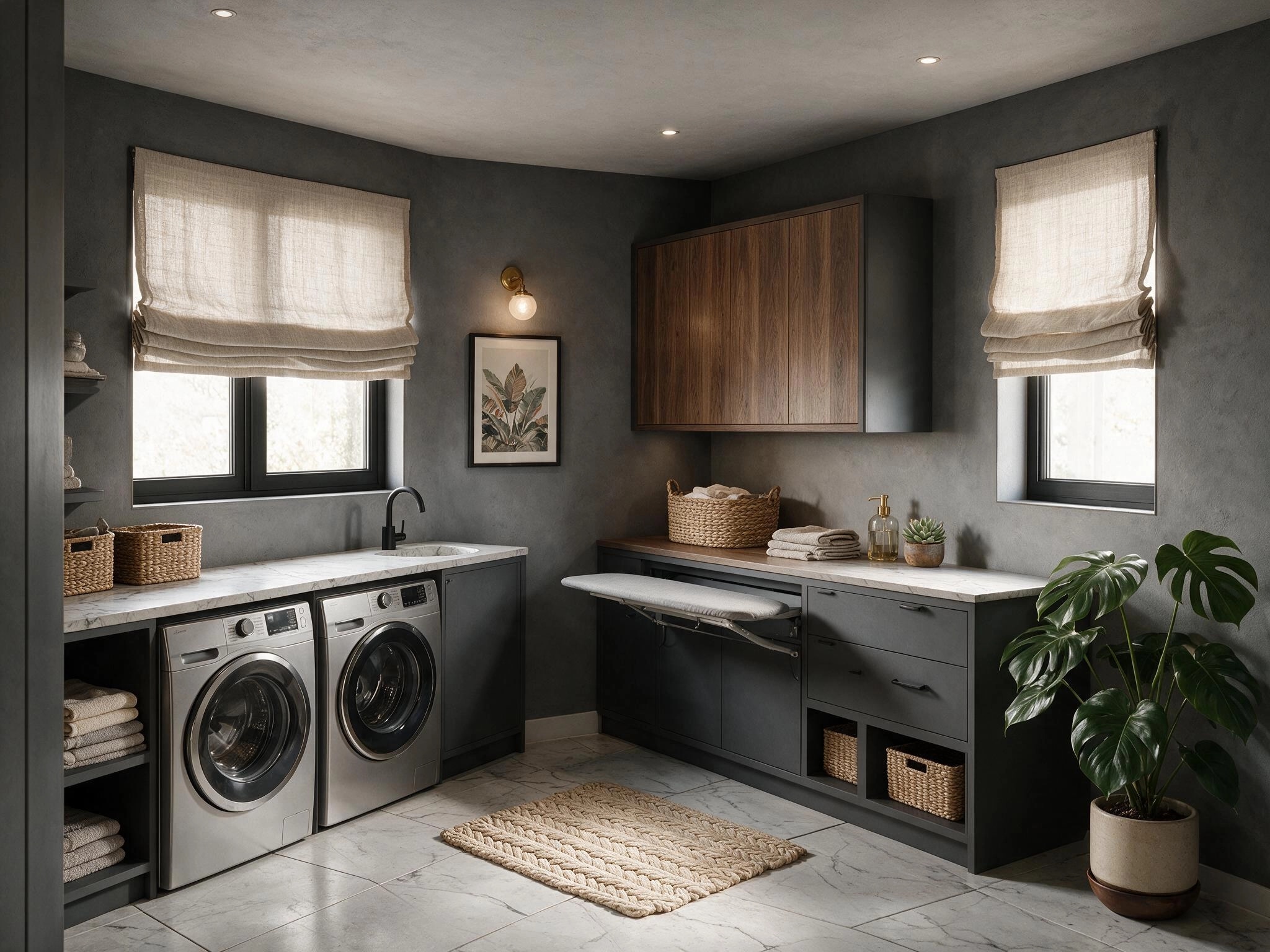 Interior design in Contemporary style — laundry by GenRoom AI