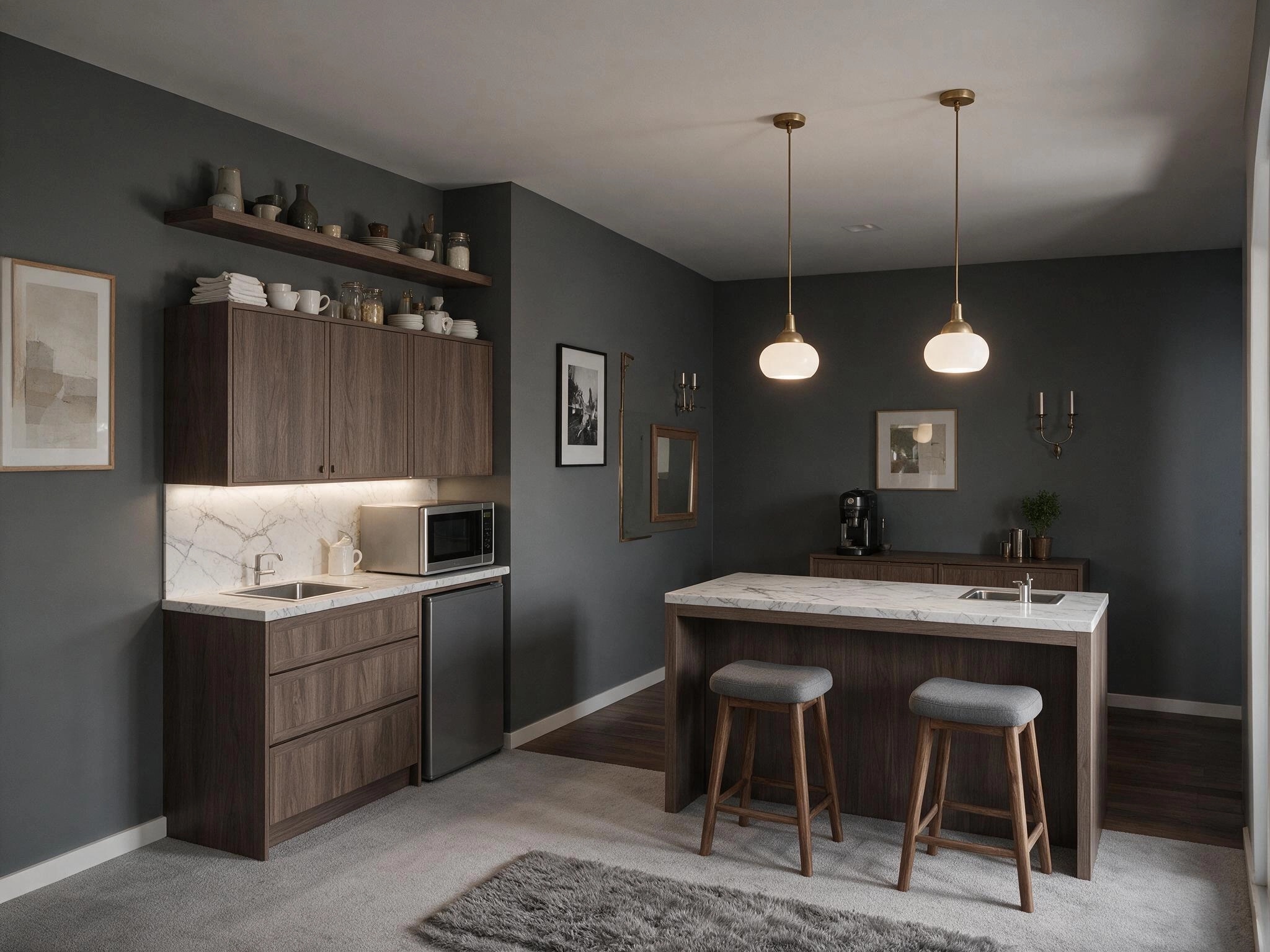 Interior design in Contemporary style — pantry by GenRoom AI