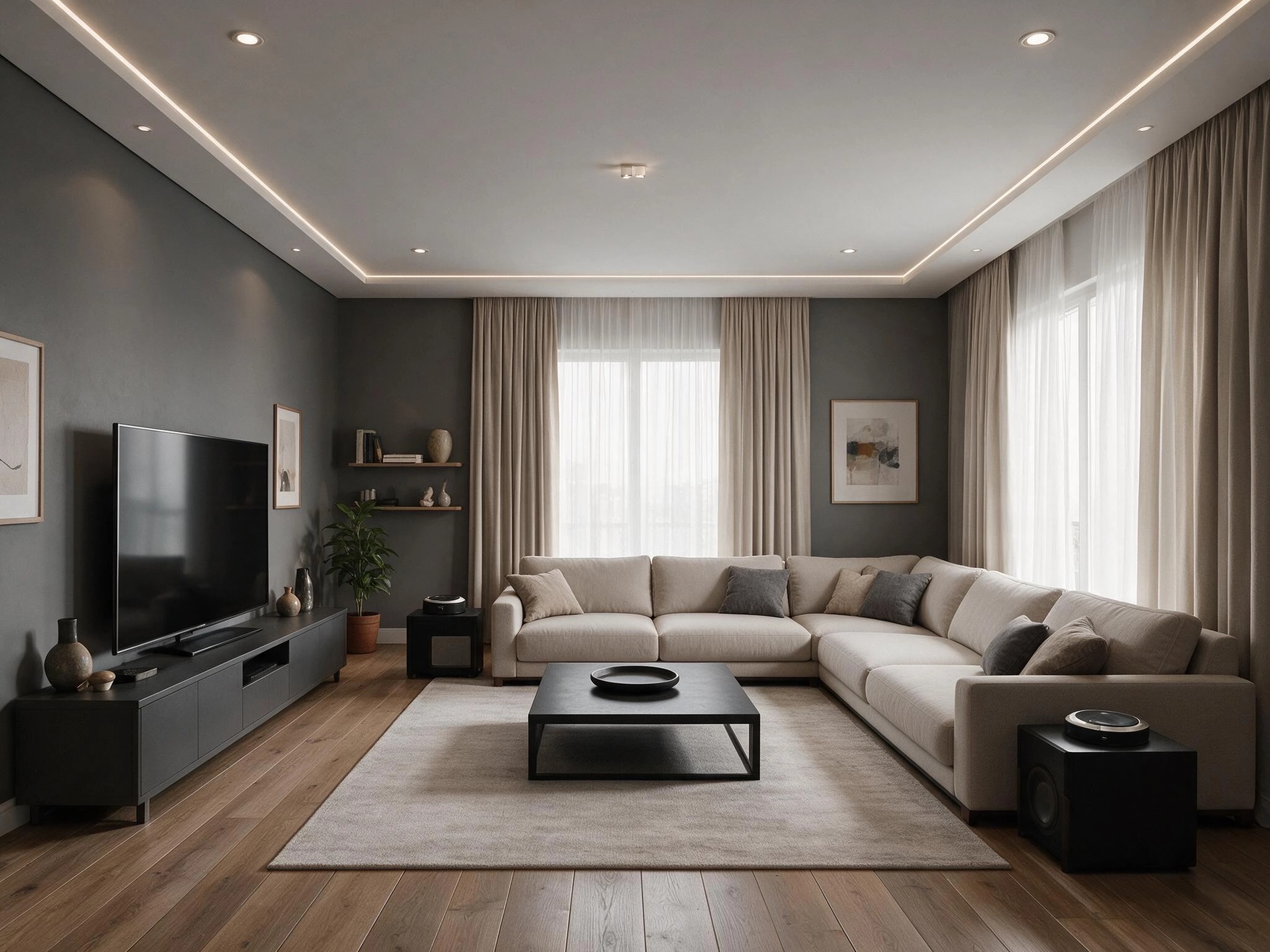 Interior design in Contemporary style — Living Room by GenRoom AI