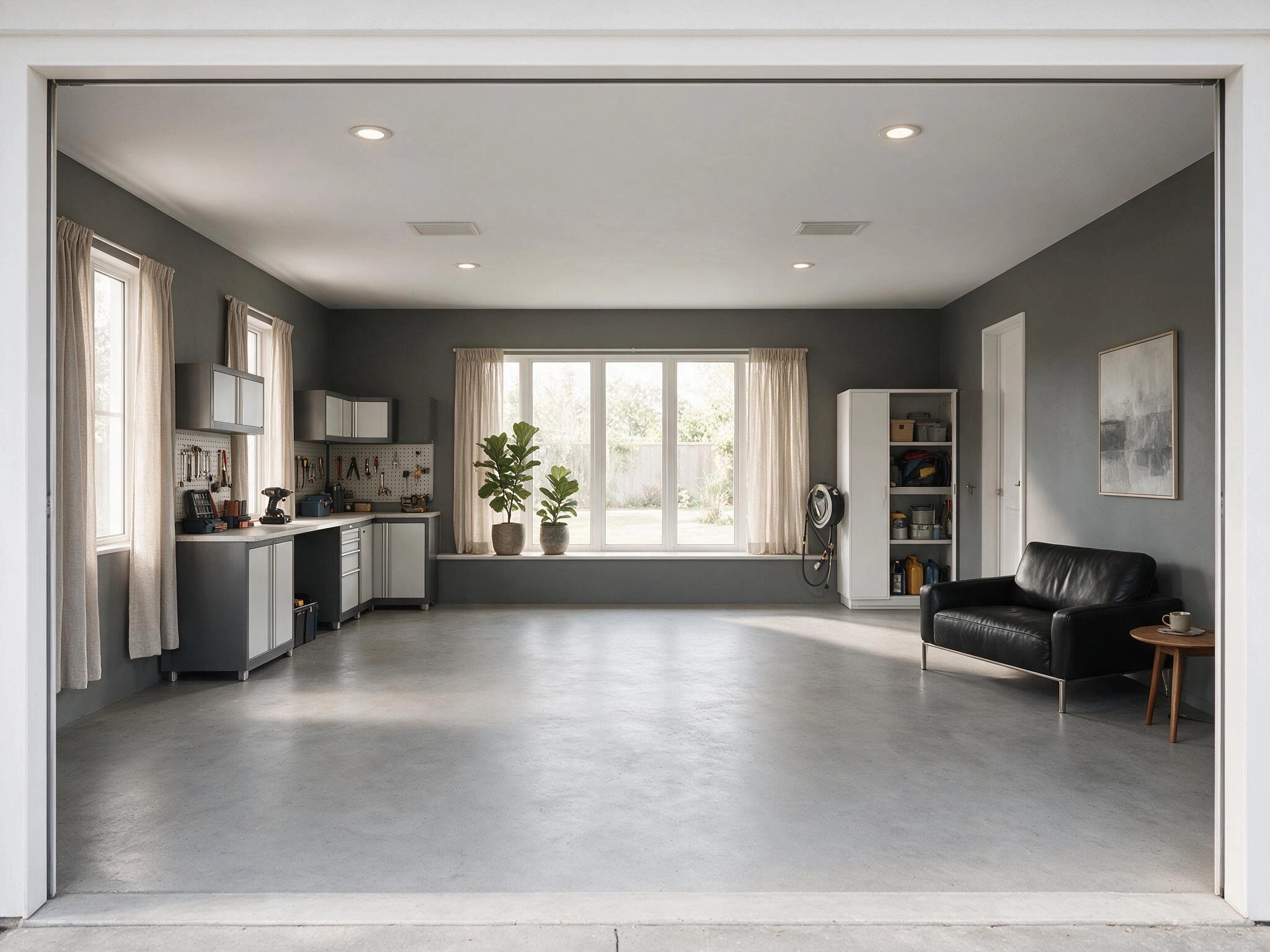 Interior design in Contemporary style — garage by GenRoom AI