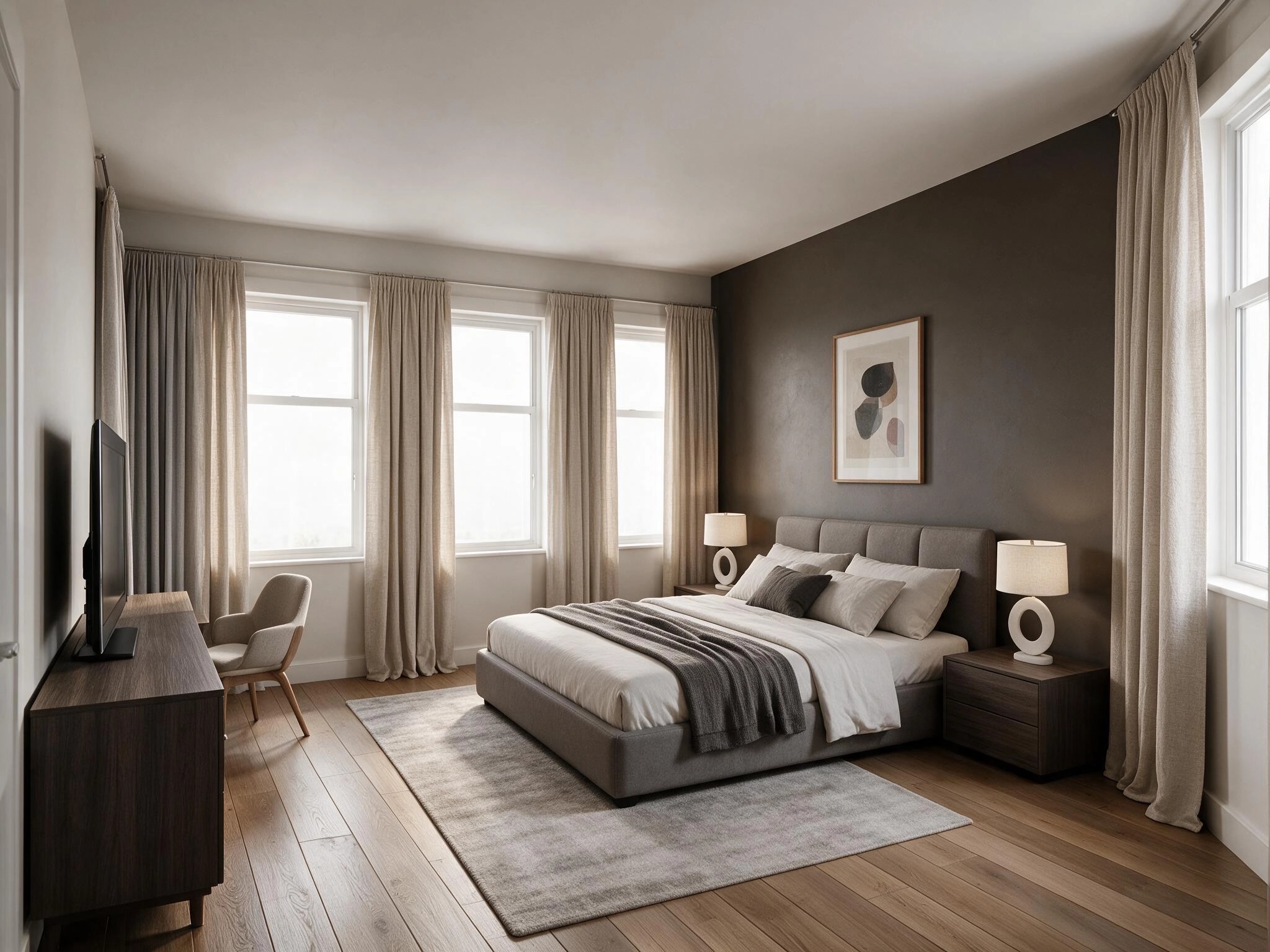 Contemporary Bedroom design — interior photo by GenRoom AI