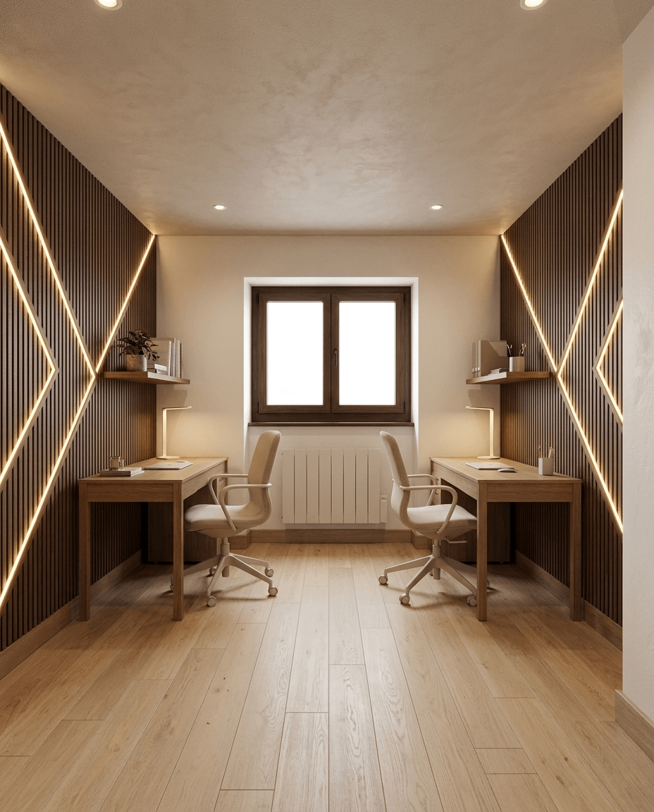 Interior design in Scandinavian style — Office by GenRoom AI