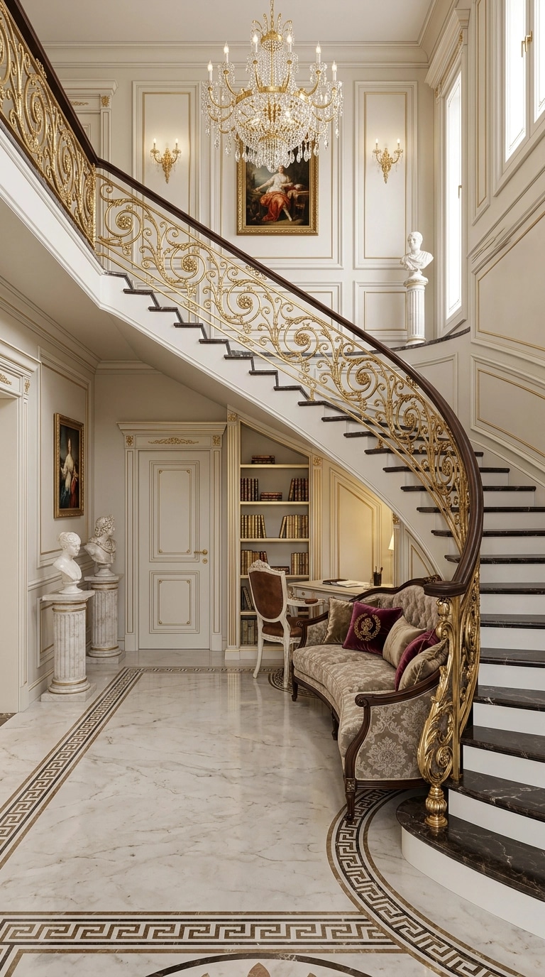 Interior design in Neoclassic style — Bedroom by GenRoom AI