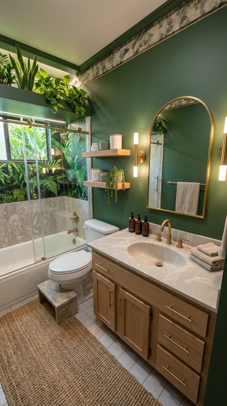 Interior design in Biophilic style — Bathroom by GenRoom AI