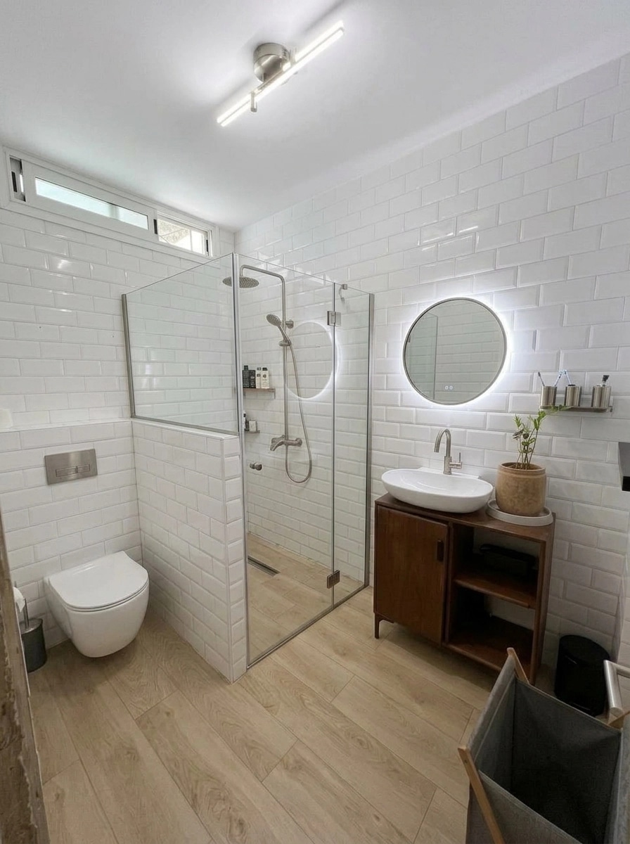 Bathroom interior in Contemporary style — photo by GenRoom AI