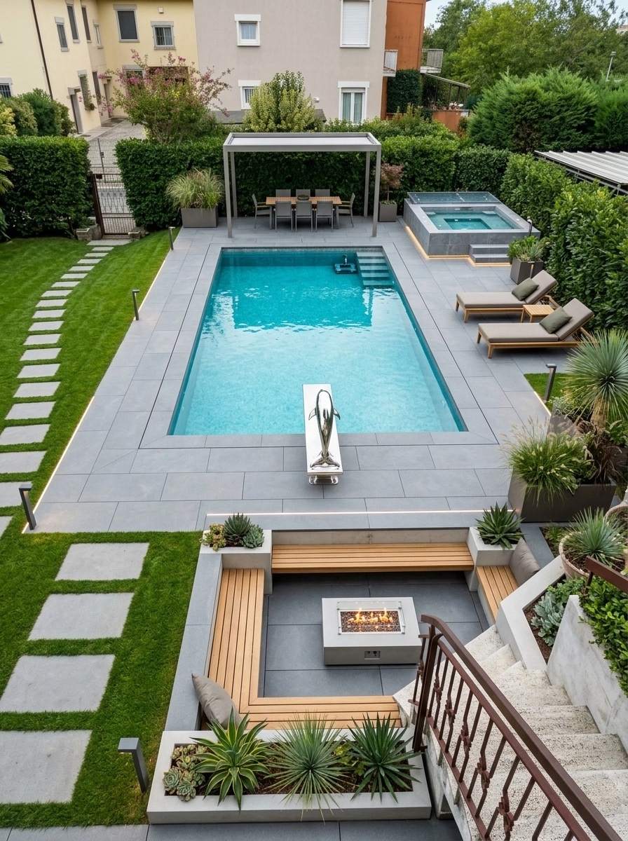 Contemporary Yard Yard design — yard photo by GenRoom AI