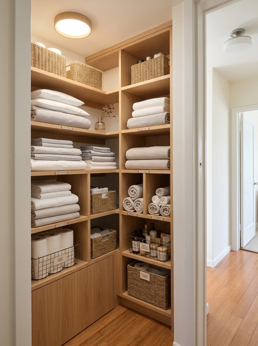 Interior design in Scandinavian style — wardrobe by GenRoom AI