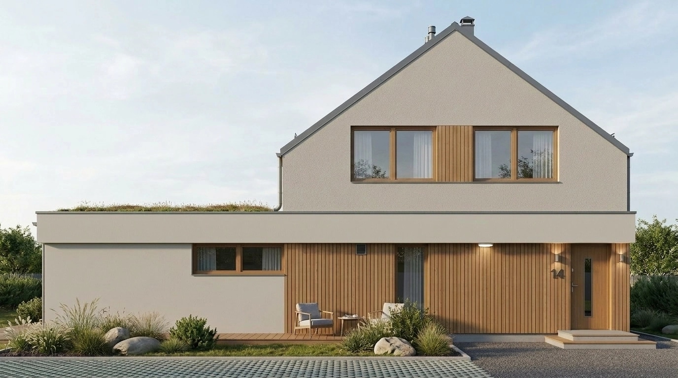 Scandinavian Facade Facade design — facade photo by GenRoom AI