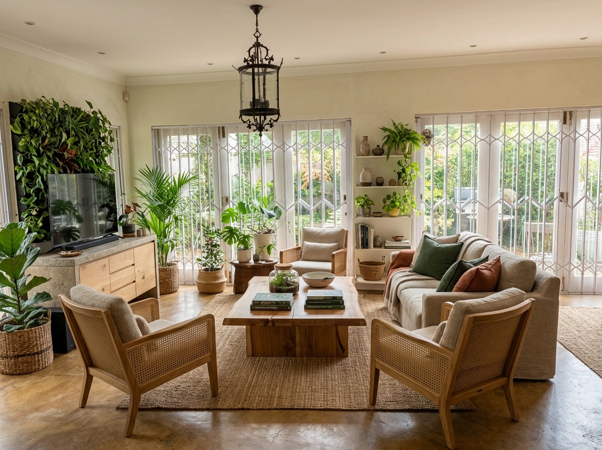 Interior design in Biophilic style — Living Room by GenRoom AI
