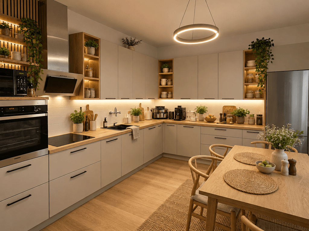 Scandinavian Kitchen design — interior photo by GenRoom AI