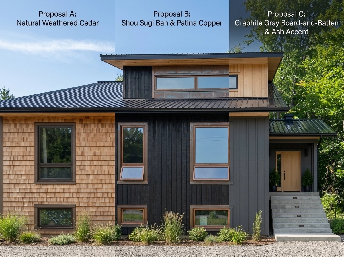 Facade design in Barnhouse Facade style — Facade by GenRoom AI