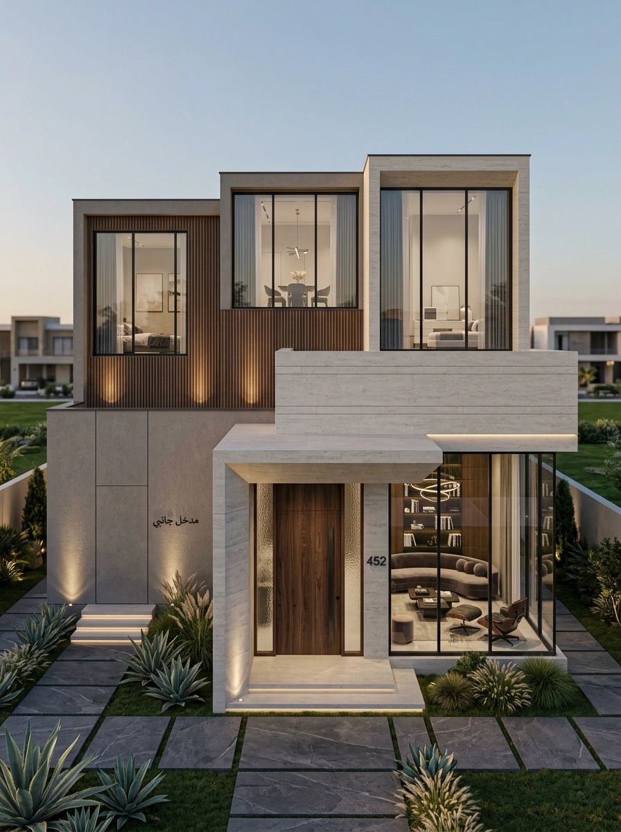 Contemporary Facade Facade design — facade photo by GenRoom AI
