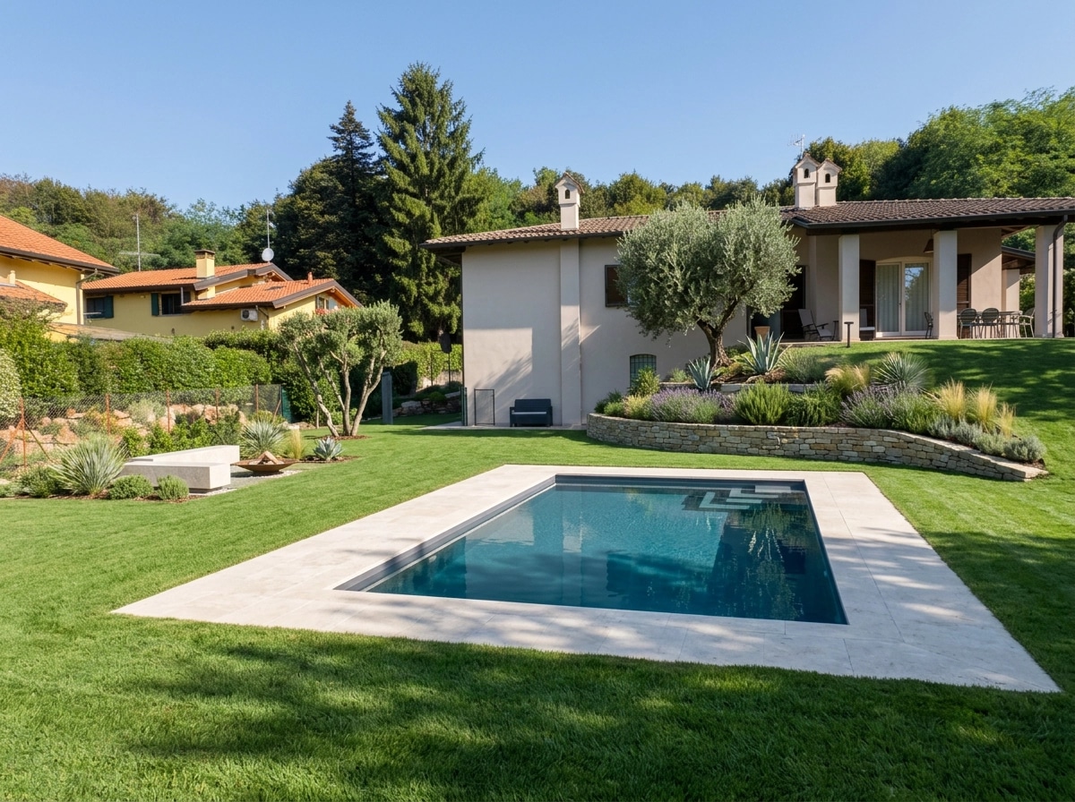 Landscape design in Minimalist Yard style — Yard by GenRoom AI