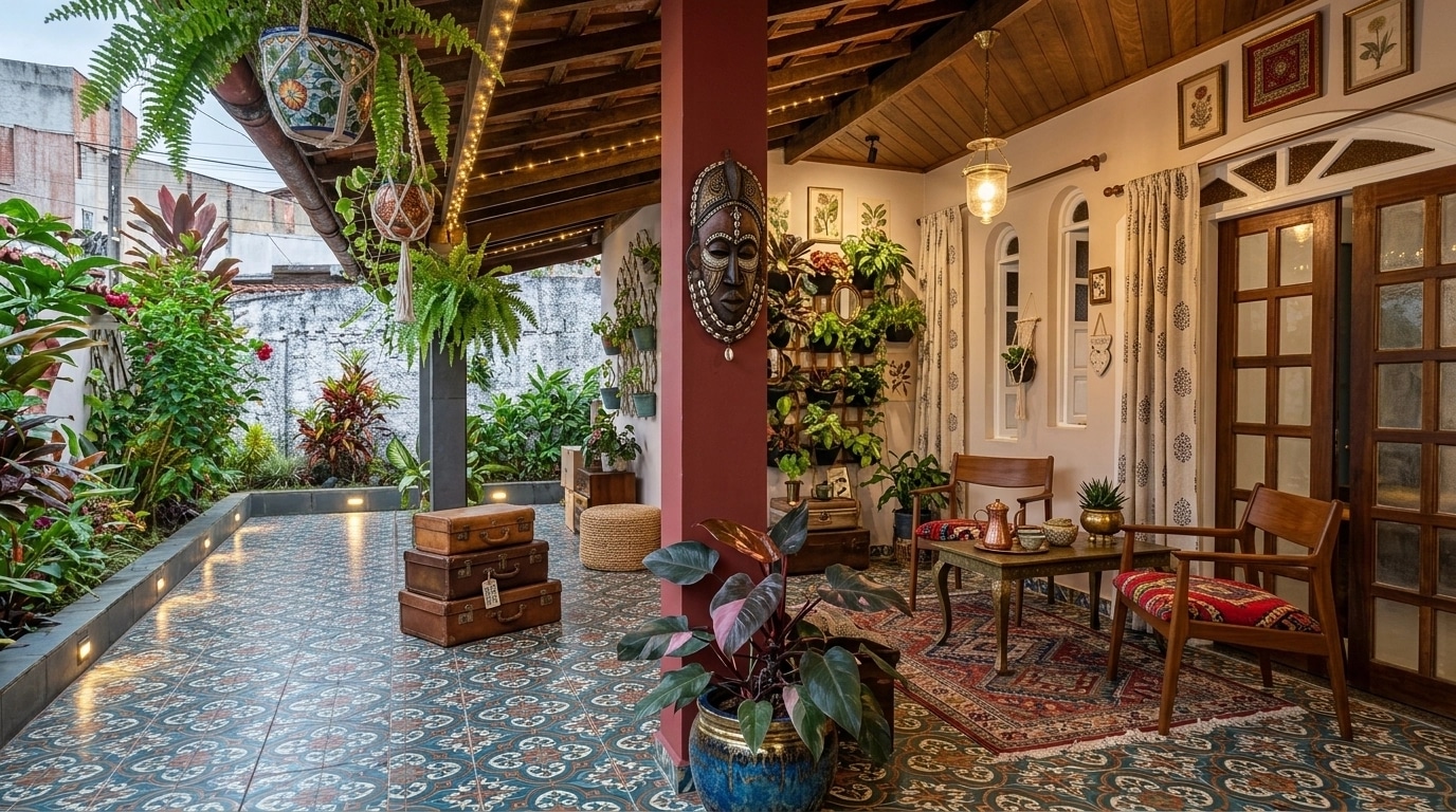 Interior design in Eclectic style — balcony by GenRoom AI