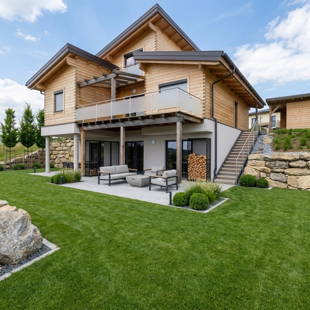Landscape design in Minimalist Yard style — Yard by GenRoom AI