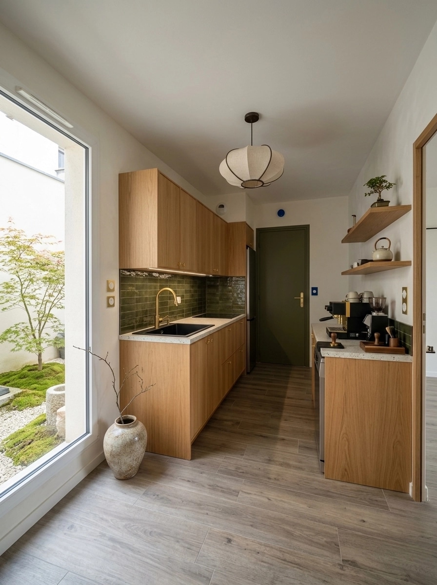 Japandi Kitchen design — interior photo by GenRoom AI