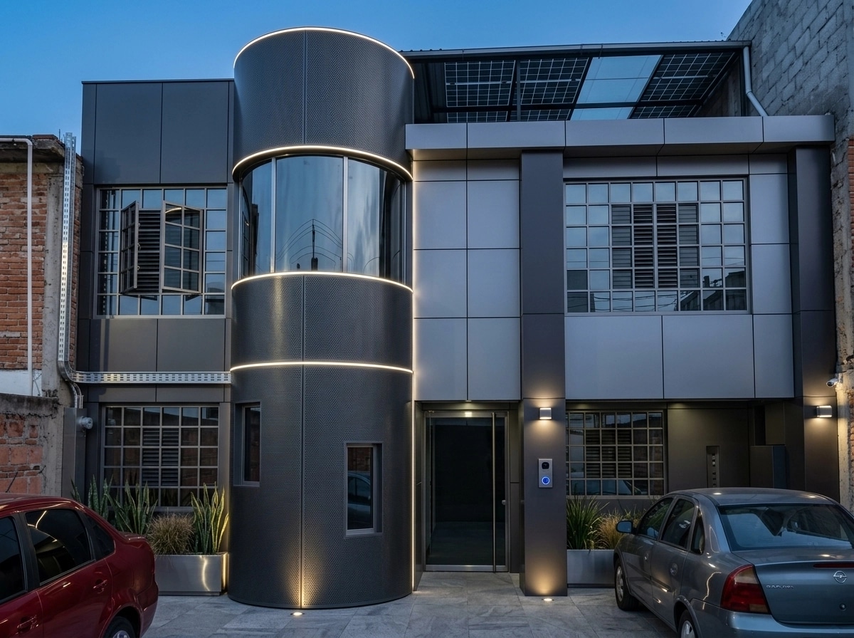 Facade design in Hi-Tech Facade style — Facade by GenRoom AI