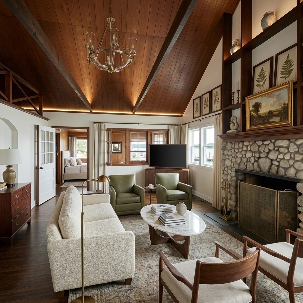 Interior design in Transitional style — Living Room by GenRoom AI