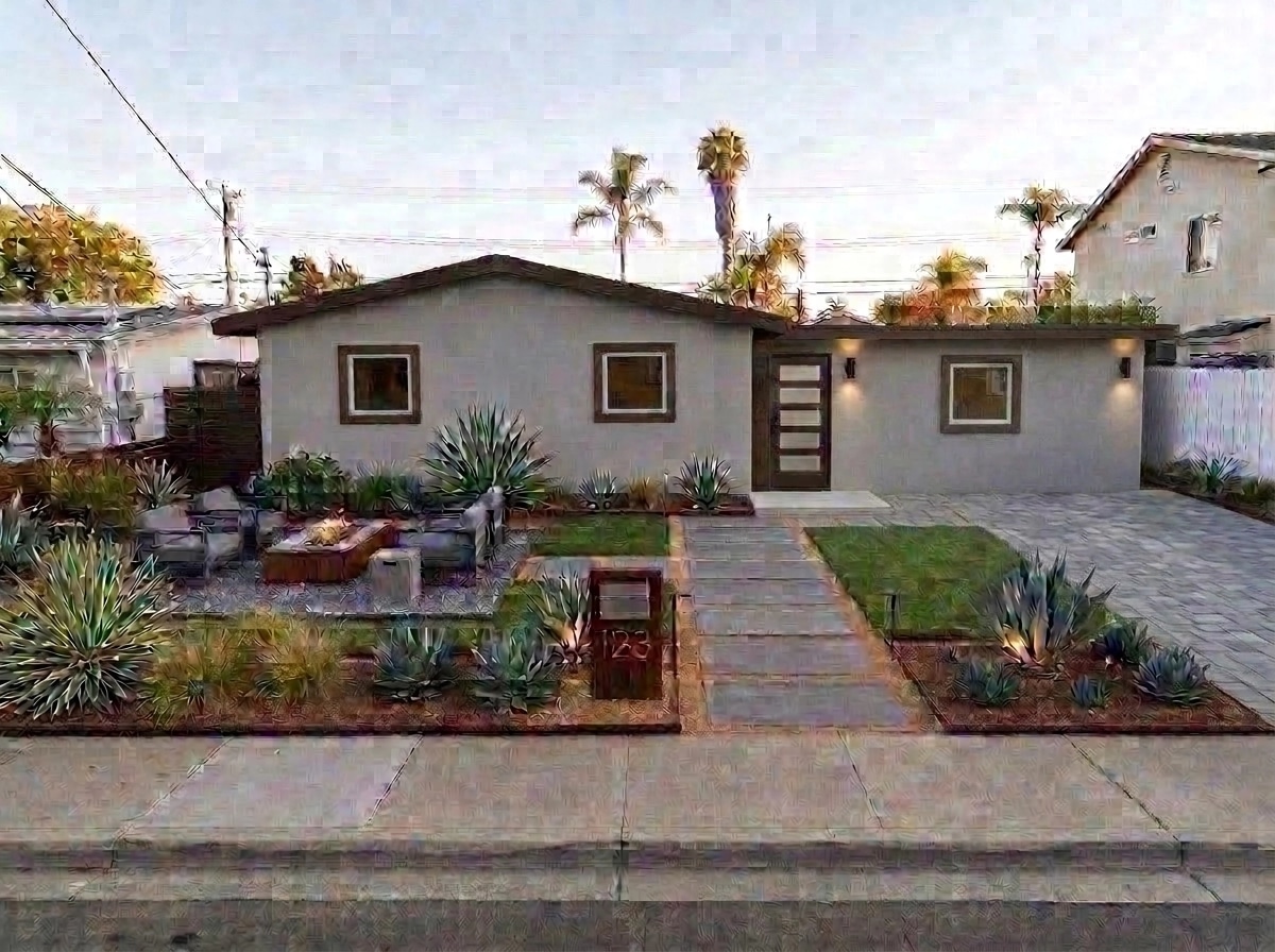Landscape design in Contemporary Yard style — Yard by GenRoom AI