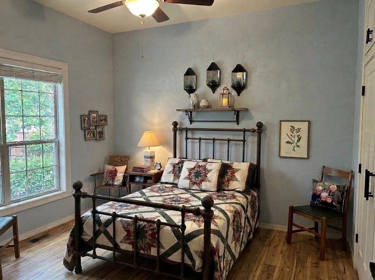 Modern Farmhouse Bedroom design — interior photo by GenRoom AI