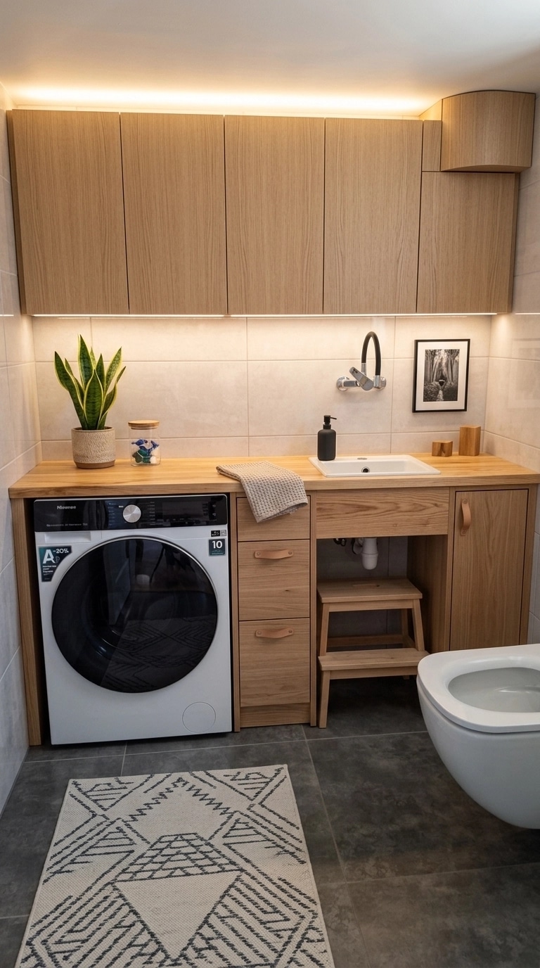 Σχεδιασμός εσωτερικού σε στυλ Scandinavian — laundry από το GenRoom AI