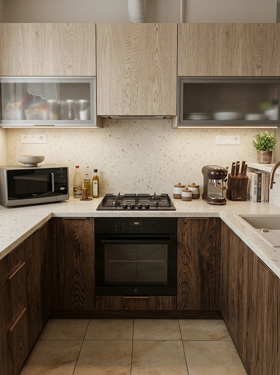 Kitchen interior in Contemporary style — photo by GenRoom AI