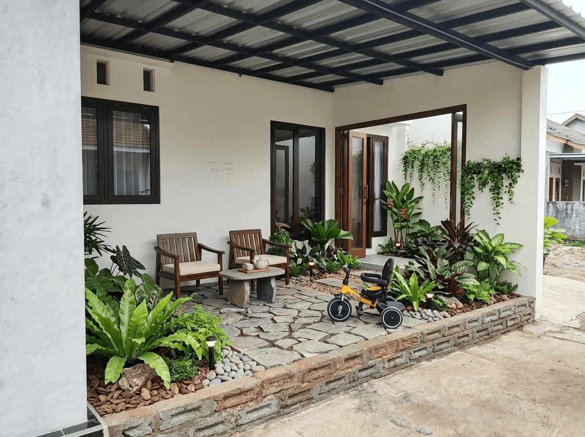 Yard design in no_style style — photo by GenRoom AI