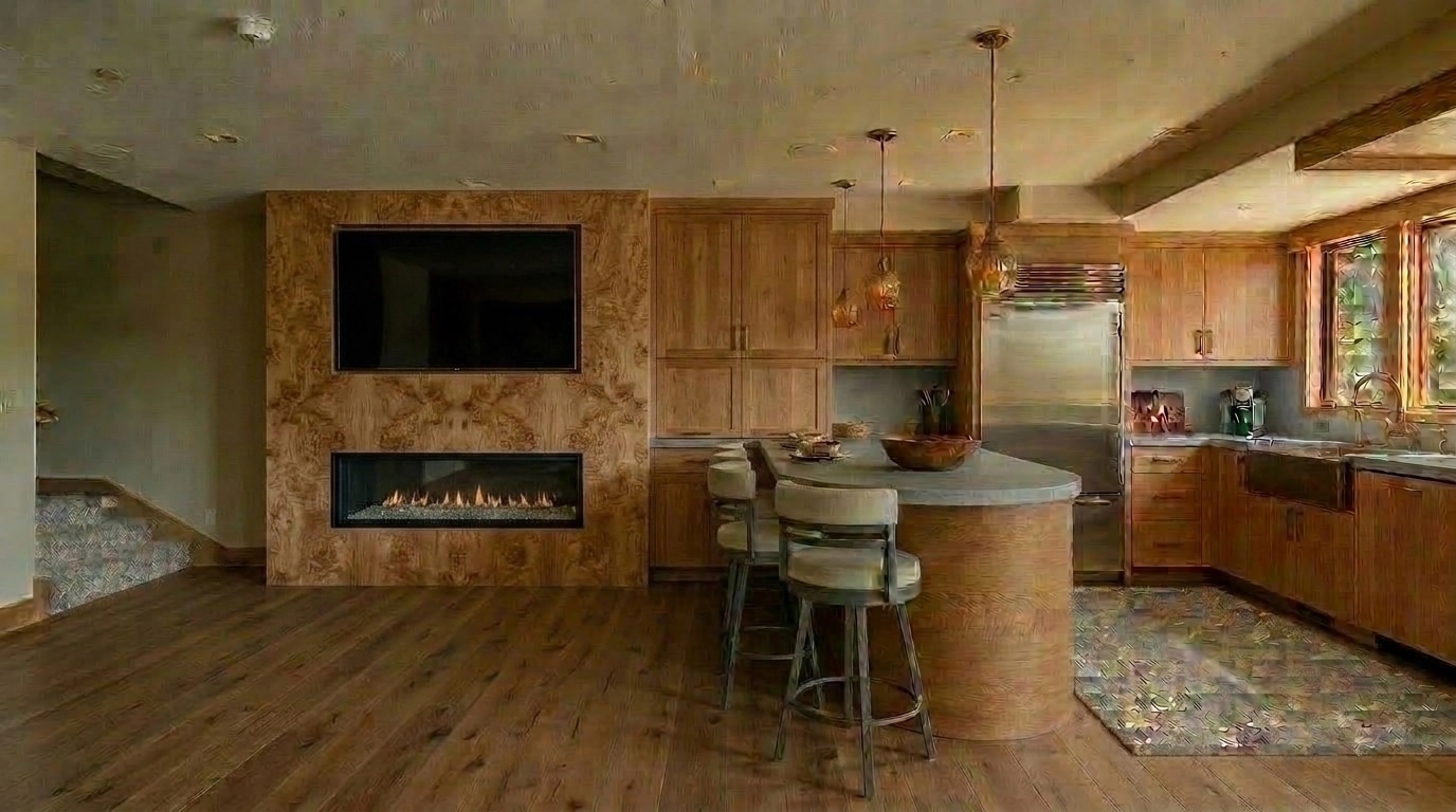 Design de interiores em estilo Rustic — Cozinha por GenRoom AI