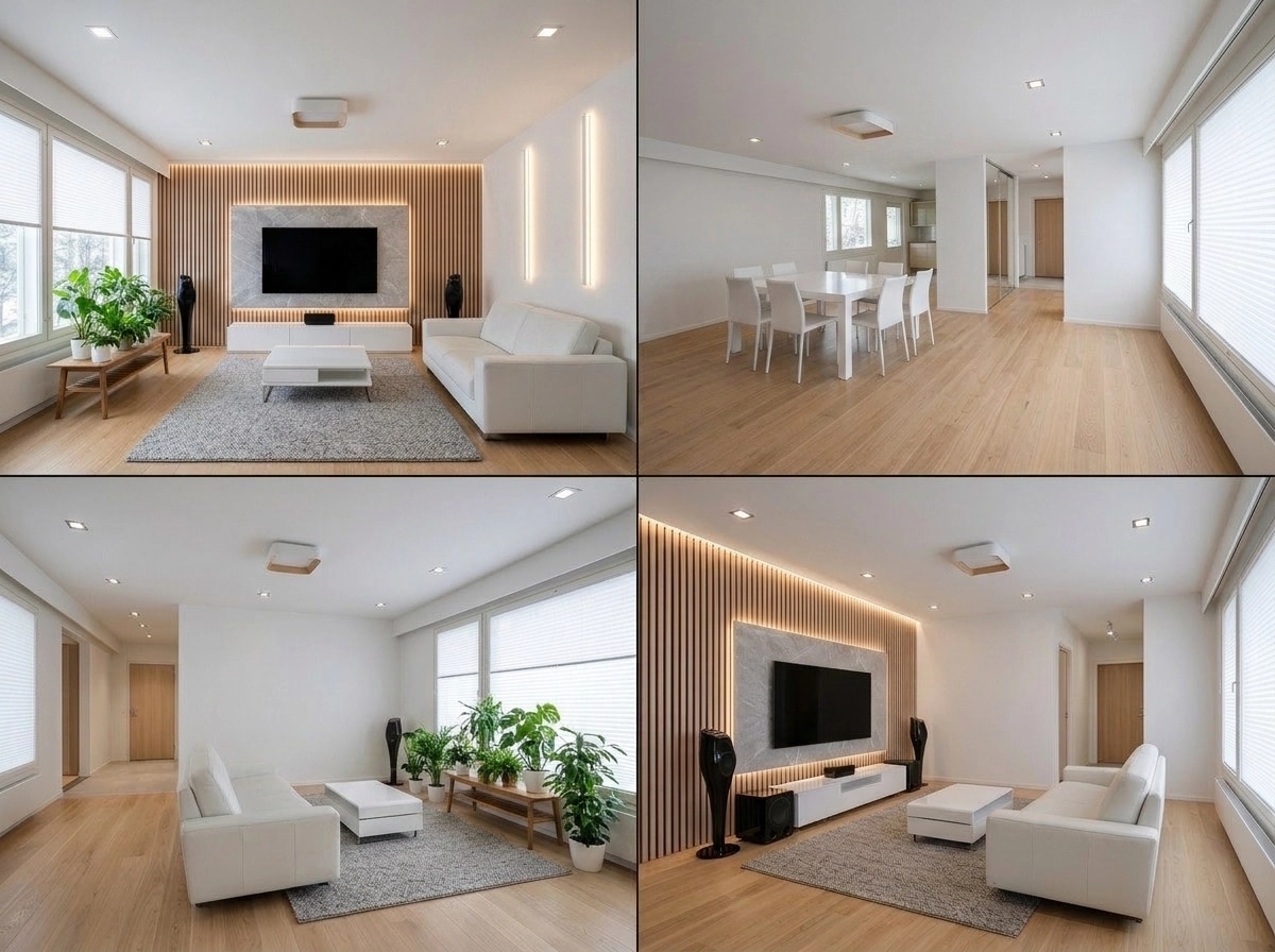 Minimalism Living Room design — interior photo by GenRoom AI