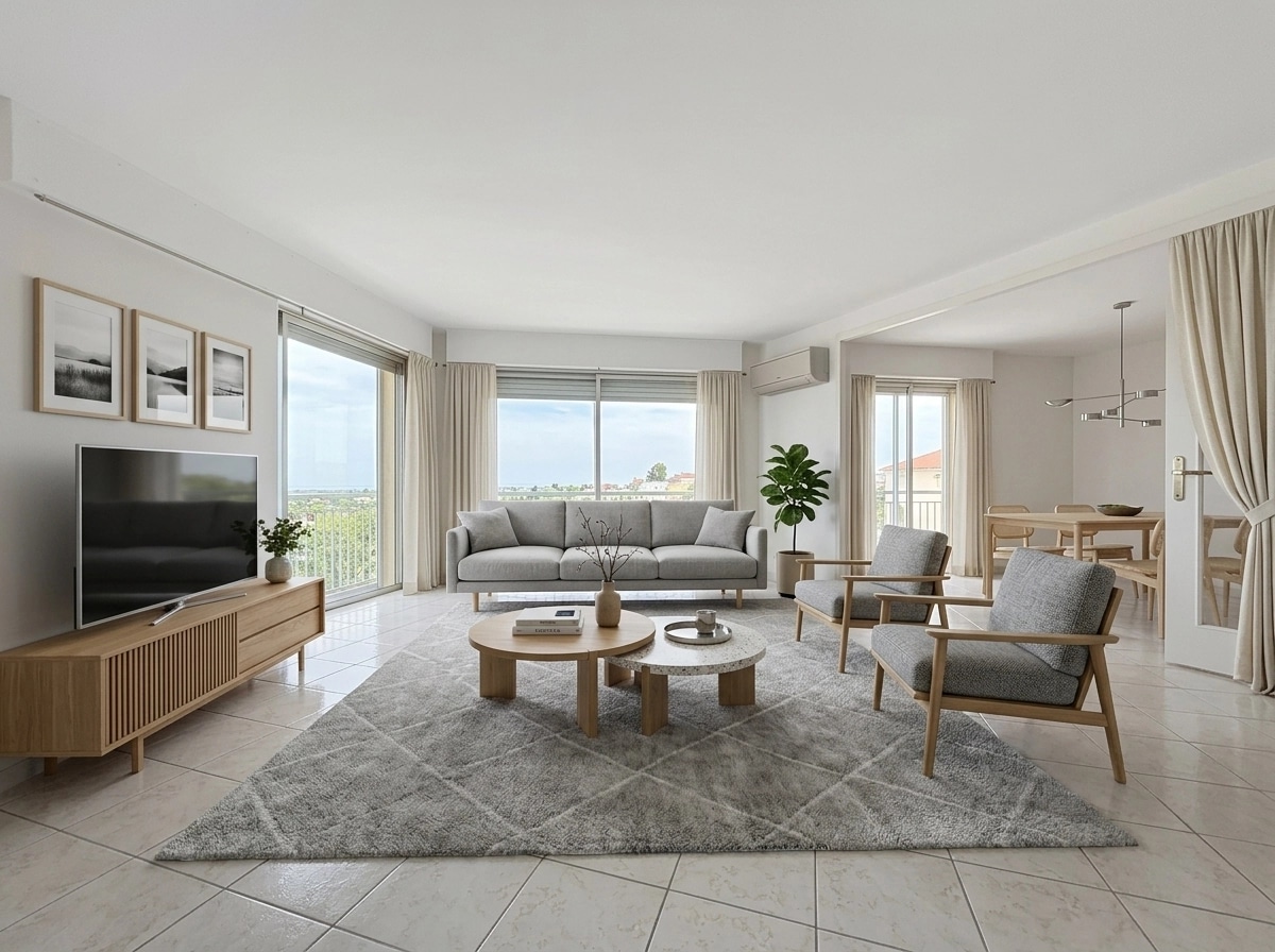 Interior design in Scandinavian style — Living Room by GenRoom AI