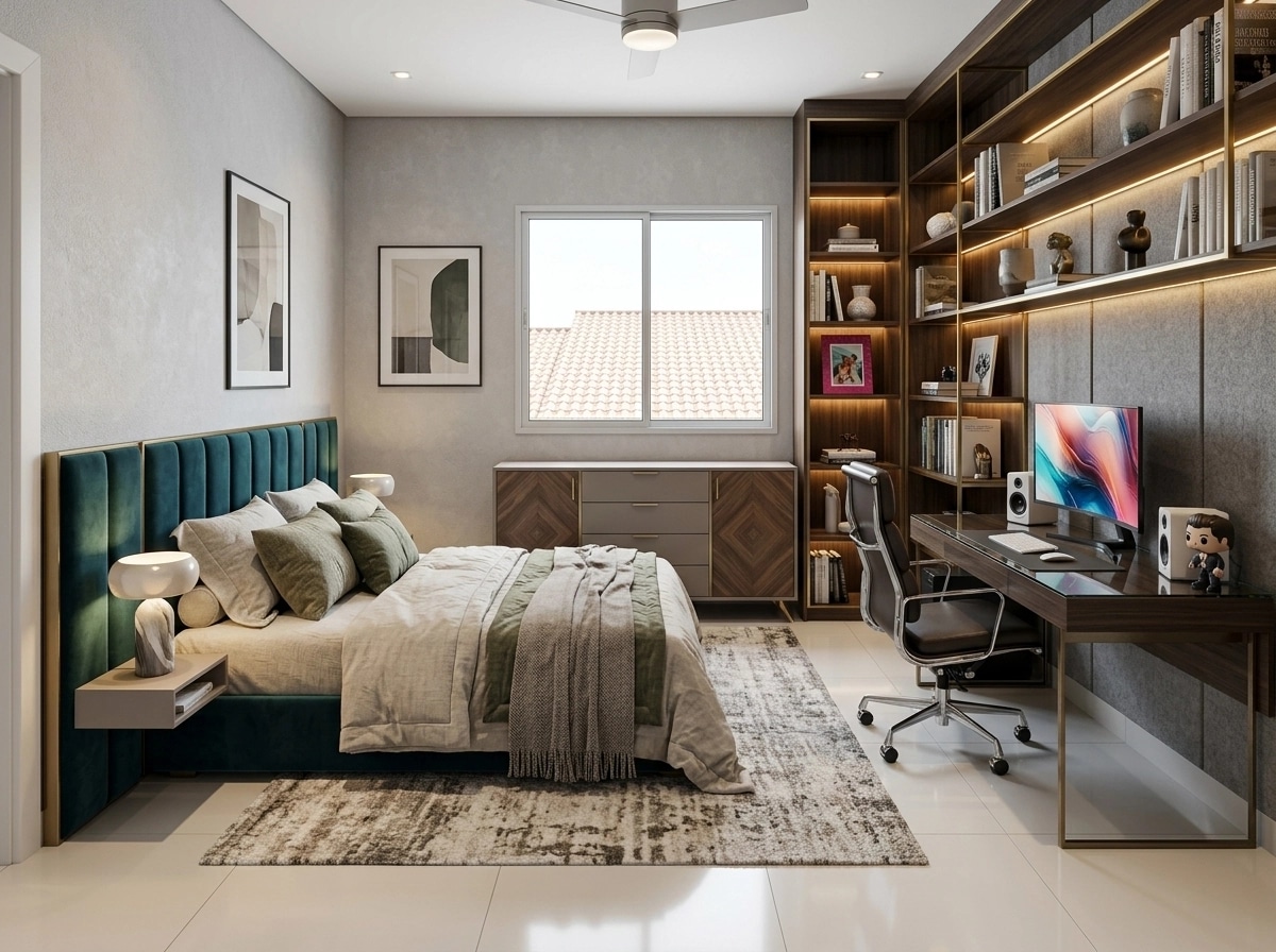Interior design in Contemporary style — Bedroom by GenRoom AI