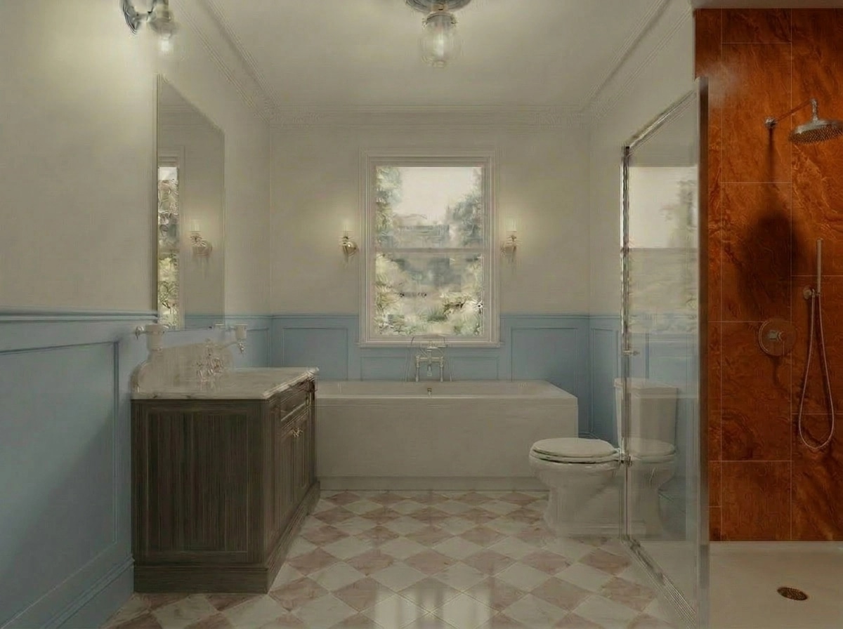 Classic Bathroom design — interior photo by GenRoom AI
