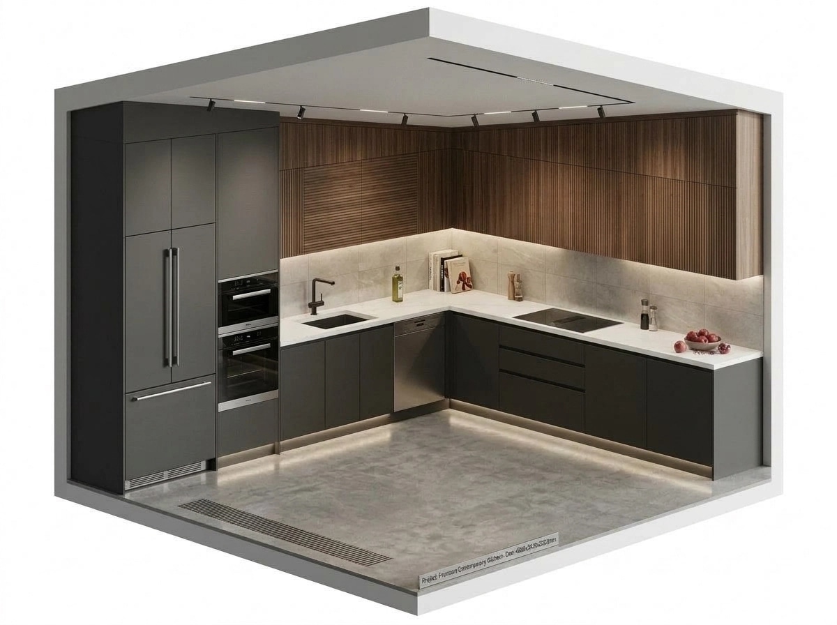 Contemporary Kitchen design — interior photo by GenRoom AI