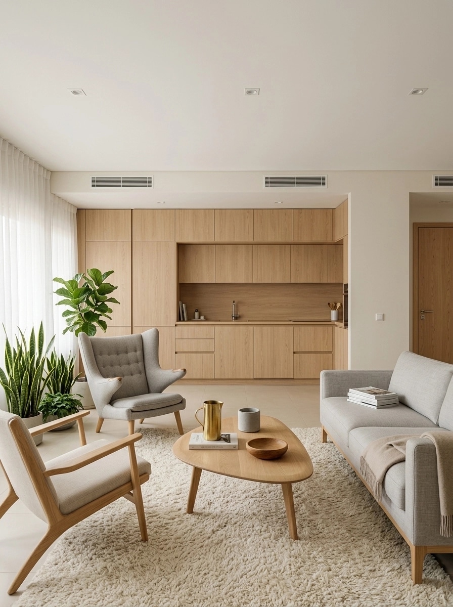 Scandinavian Living Room design — interior photo by GenRoom AI