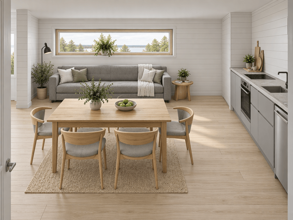 Interior design in Scandinavian style — Living Room by GenRoom AI