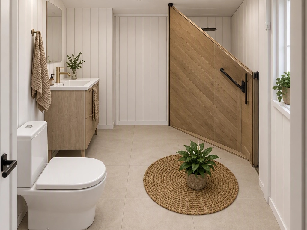 Interior design in Scandinavian style — Bathroom by GenRoom AI