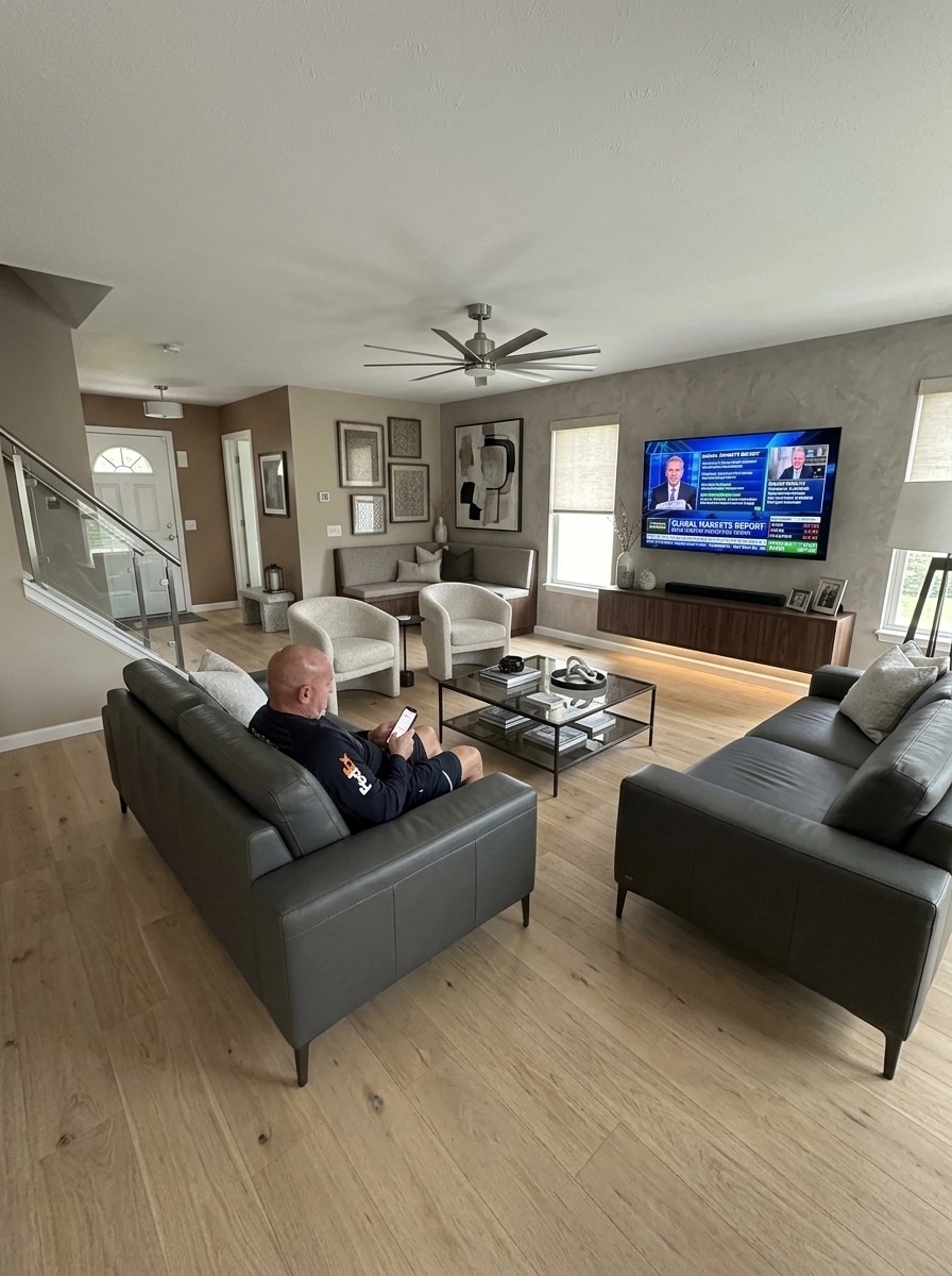 Interior design in Contemporary style — Living Room by GenRoom AI
