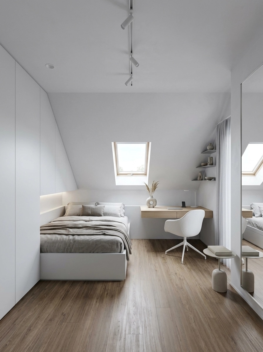 Minimalism Bedroom design — interior photo by GenRoom AI