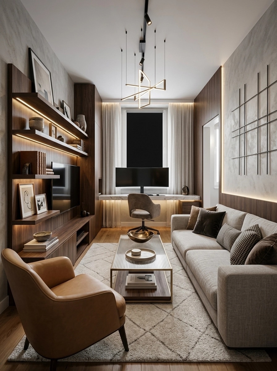 Interior design in Contemporary style — Living Room by GenRoom AI