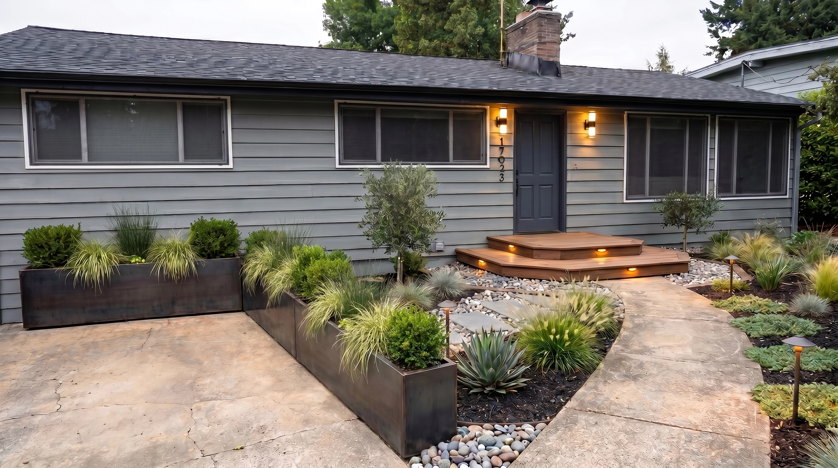 Landscape design in Contemporary Yard style — Yard by GenRoom AI