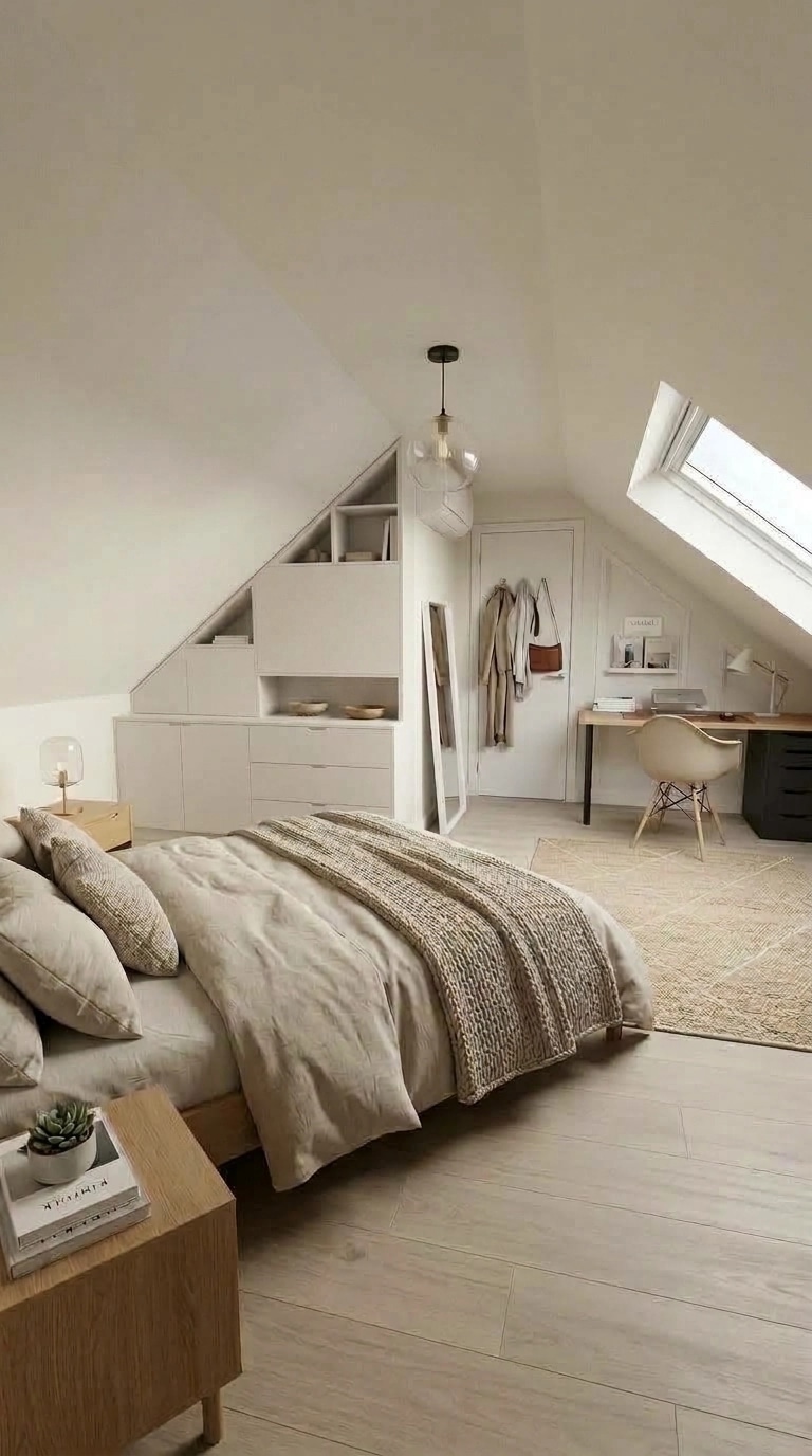 Scandinavian Bedroom design — interior photo by GenRoom AI