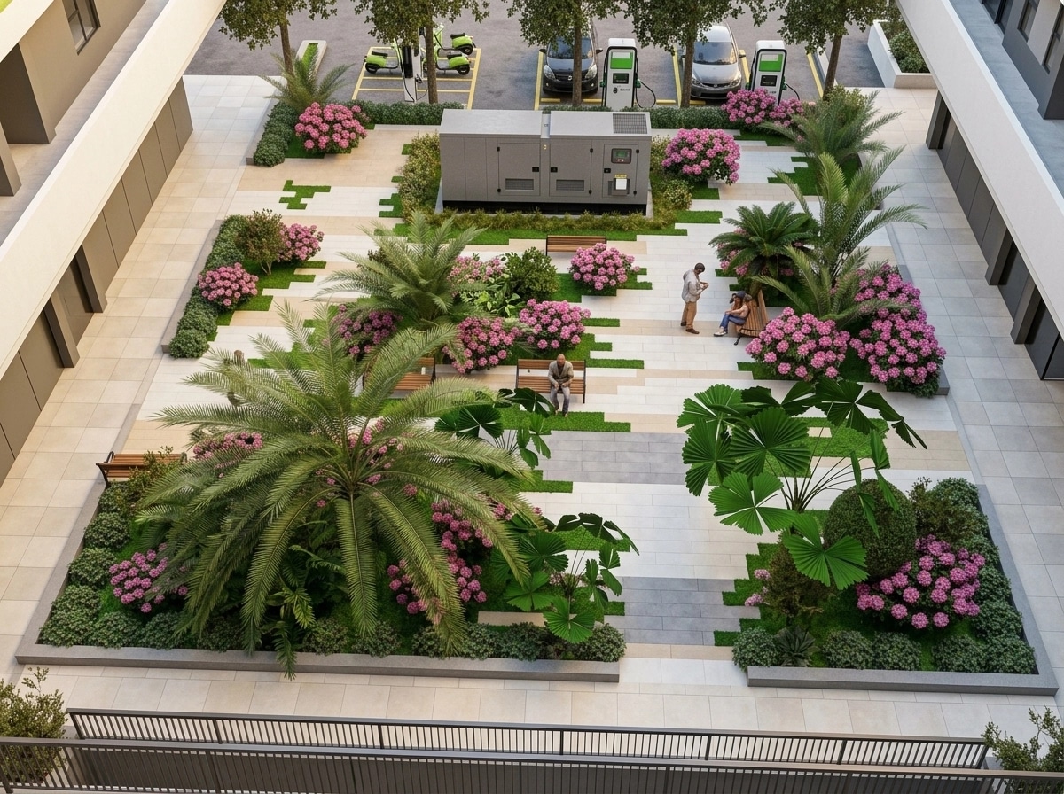 Yard design in no_style style — photo by GenRoom AI
