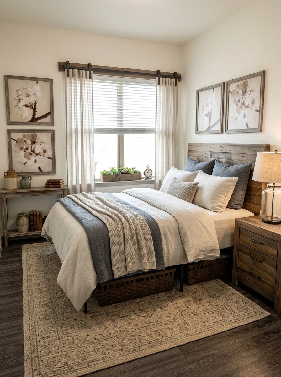 Interior design in Modern Farmhouse style — Bedroom by GenRoom AI