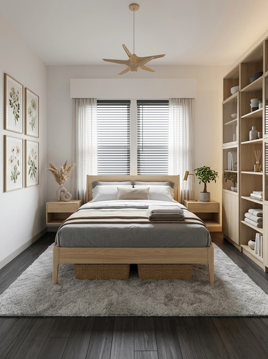 Scandinavian Bedroom design — interior photo by GenRoom AI