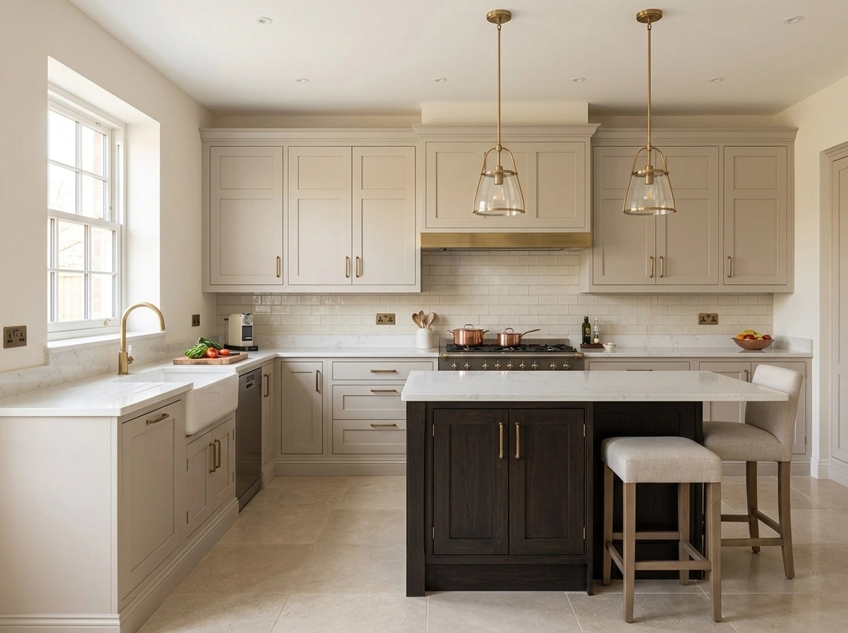 Transitional Kitchen design — interior photo by GenRoom AI