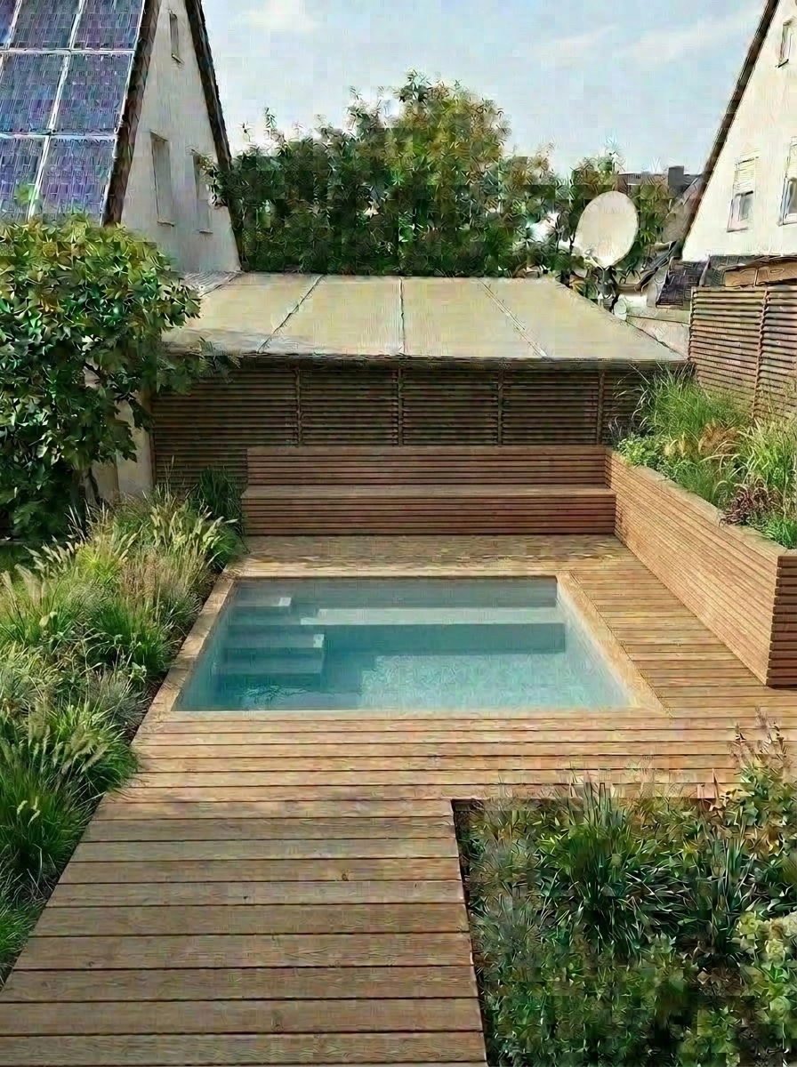 Landscape design in Scandinavian Garden style — Yard by GenRoom AI