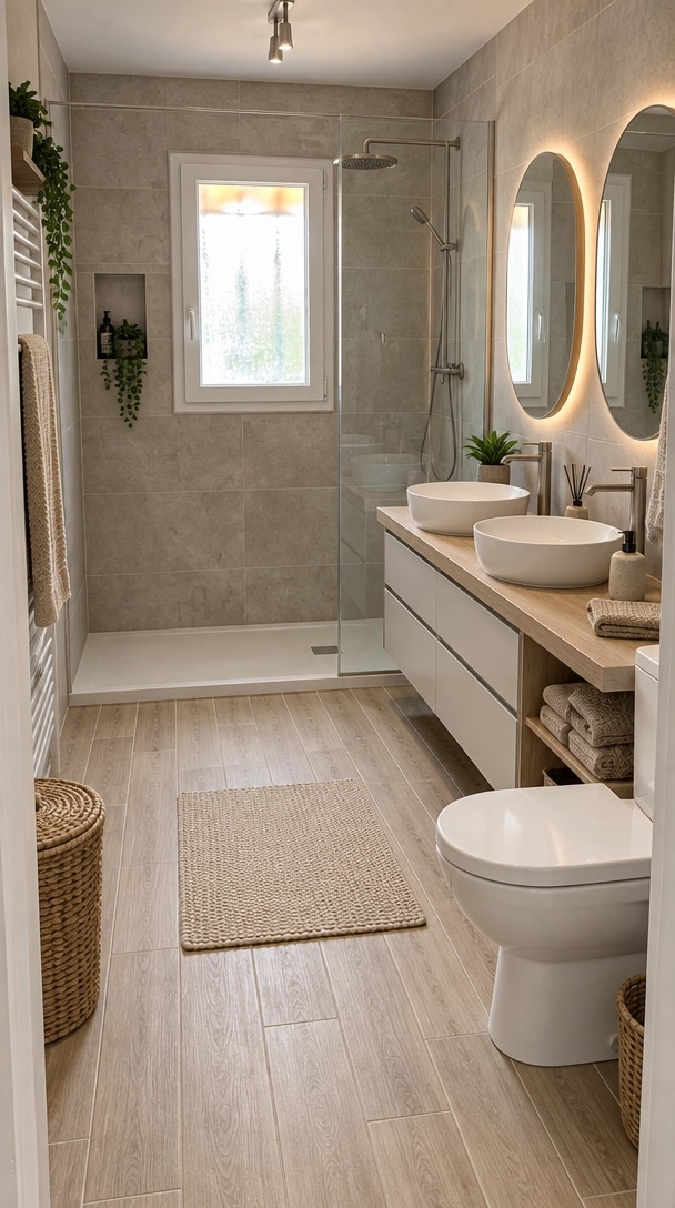 Interior design in Contemporary style — Bathroom by GenRoom AI