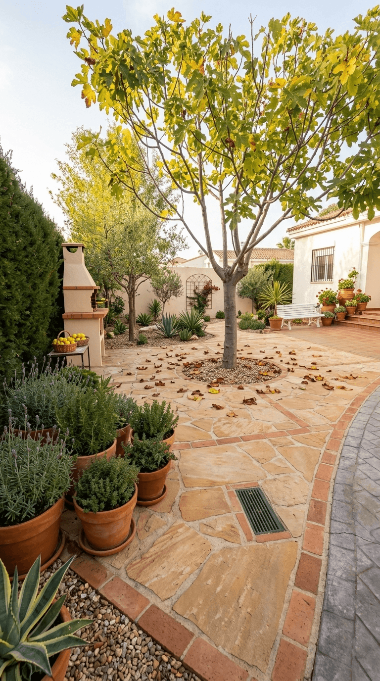 Landscape design in Mediterranean Yard style — Yard by GenRoom AI