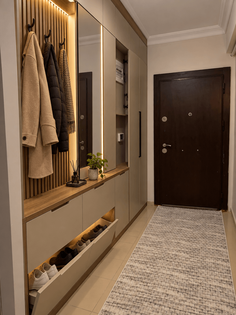 Hallway interior in Contemporary style — photo by GenRoom AI