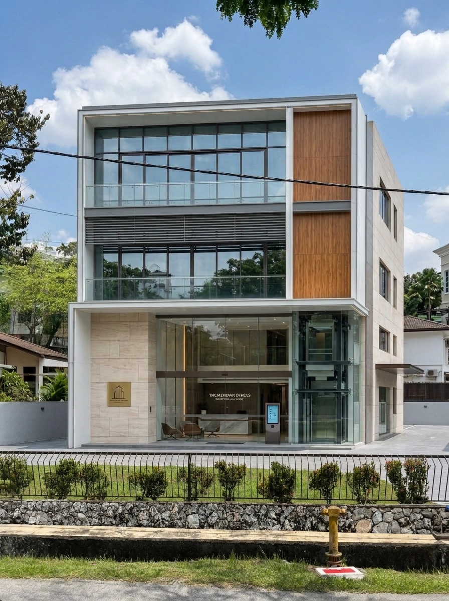 Contemporary Facade Facade design — facade photo by GenRoom AI